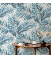 PP INT EXP FEUILLE PALME BLEU