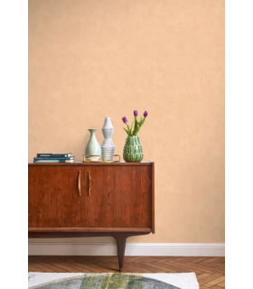 Papier peint VALLAURIS ABRICOT - Collection Échappée Belle - CASADECO - Réf.ECHA89853232