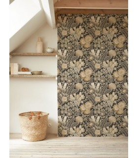 Papier peint SAINT-PAUL DE VENCE FICELLE - ARDOISE - Collection Échappée Belle - CASADECO - Réf.ECHA89811909