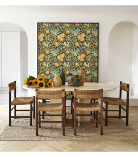 Papier peint SAINT-PAUL DE VENCE VERT CYPRES - TURQUOISE - Collection Échappée Belle - CASADECO - Réf.ECHA89816707