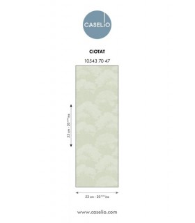 Papier Peint LA CIOTAT VERT BLANC - Collection AZUR - CASELIO - Réf. AZU105437047