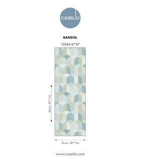Papier Peint BANDOL BLEU OCEAN - Collection AZUR - CASELIO - Réf. AZU105446787