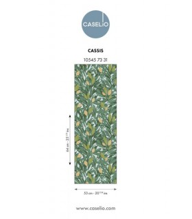 Papier Peint CASSIS VERT MOUSSE ORANGE - Collection AZUR - CASELIO - Réf. AZU105457331