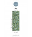 Papier Peint CASSIS VERT MOUSSE ORANGE - Collection AZUR - CASELIO - Réf. AZU105457331