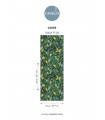 Papier Peint CASSIS VERT FEUILLE JAUNE - Collection AZUR - CASELIO - Réf. AZU105457720