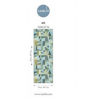 Papier Peint AIX BLEU OCEAN VERT - Collection AZUR - CASELIO - Réf. AZU105466736