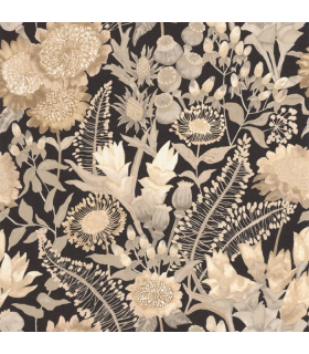 Papier peint SAINT-PAUL DE VENCE FICELLE - ARDOISE - Collection Échappée Belle - CASADECO - Réf.ECHA89811909