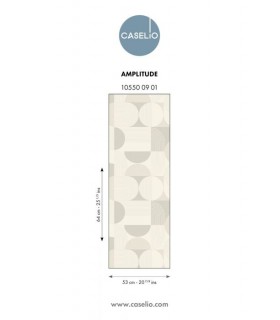 Papier Peint AMPLITUDE GRIS SOURIS - Collection GRAPHIC - CASELIO - Réf. GPC105500901
