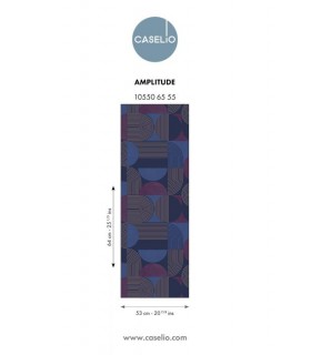 Papier Peint AMPLITUDE AUBERGINE - Collection GRAPHIC - CASELIO - Réf. GPC105506555