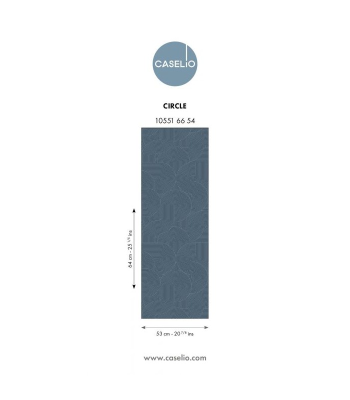 Papier Peint CIRCLE BLEU - Collection GRAPHIC - CASELIO - Réf. GPC105516654
