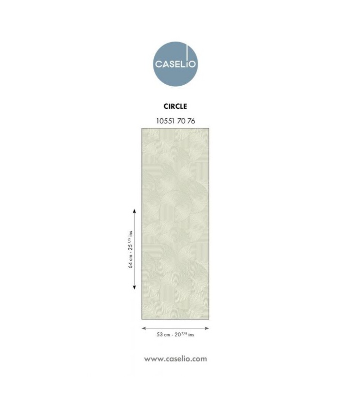 Papier Peint CIRCLE VERT D'EAU - Collection GRAPHIC - CASELIO - Réf. GPC105517076