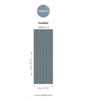 Papier Peint FILAMENT BLEU OR - Collection GRAPHIC - CASELIO - Réf. GPC105526115