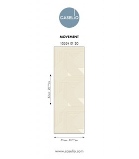 Papier Peint MOVEMENT BEIGE OR - Collection GRAPHIC - CASELIO - Réf. GPC105540120