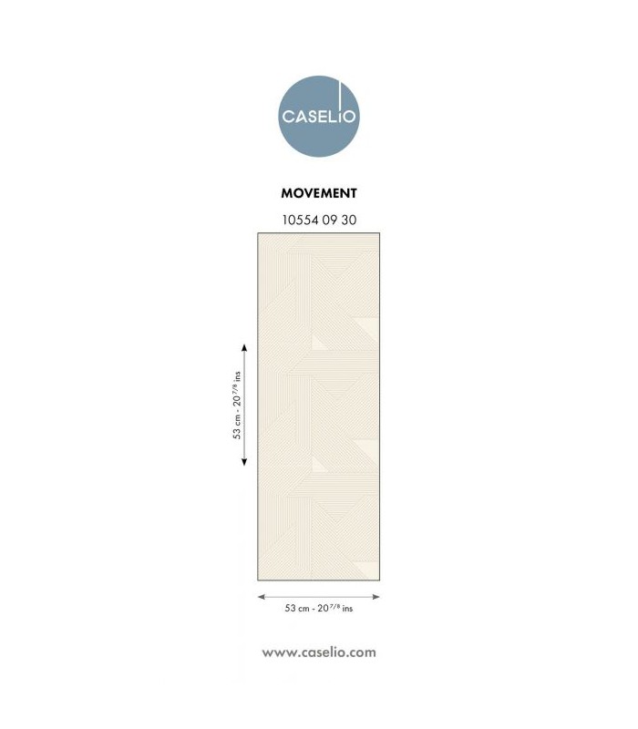 Papier Peint MOVEMENT GRIS ARGENT - Collection GRAPHIC - CASELIO - Réf. GPC105540930