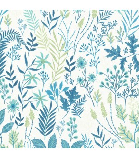 Papier peint vinyle grainé sur intissé motif herbier Erismann 10143-43