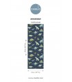 Papier Peint JURASSIQUE BLEU NUIT - Collection LES MINIS MONDES - CASELIO - Réf. MNM105706060