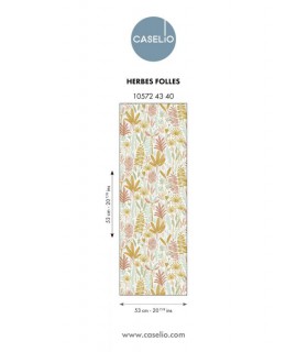 Papier Peint HERBES FOLLES MULTICOULEURS - Collection LES MINIS MONDES - CASELIO - Réf. MNM105724340