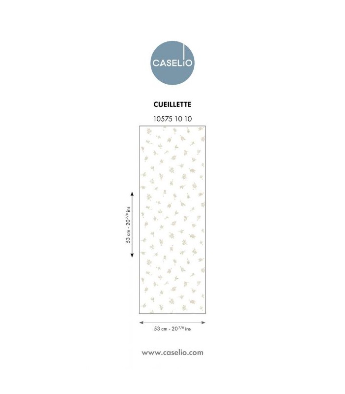 Papier Peint CUEILLETTE BEIGE - Collection LES MINIS MONDES - CASELIO - Réf. MNM105751010