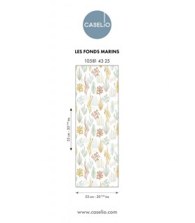 Papier Peint LES FONDS MARINS MULTICOULEURS - Collection LES MINIS MONDES - CASELIO - Réf. MNM105814325