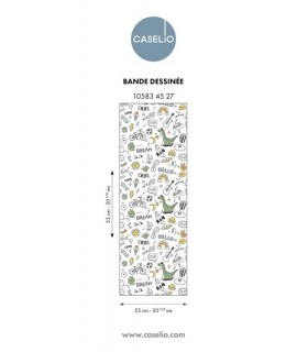 Papier Peint BD MULTICOULEURS - Collection LES MINIS MONDES - CASELIO - Réf. MNM105834527