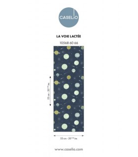 Papier Peint LA VOIE LACTEE BLEU NUIT - Collection LES MINIS MONDES - CASELIO - Réf. MNM105686066