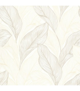 Papier Peint Vinyle Expansé sur Intissé Motif Calla Beige – Erismann - réf. 10282-02