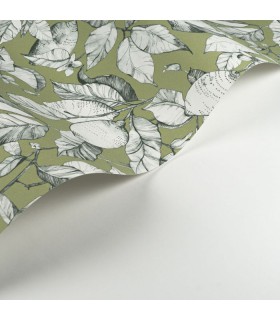 Papier Peint LEMON TREE ARGILE VERTE - Collection SOLIFLORE - CASADECO - Réf. SOLI200277313