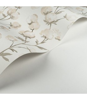 Papier Peint COTTON FLOWER FICELLE - Collection SOLIFLORE - CASADECO - Réf. SOLI200291111