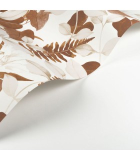 Papier Peint ROYAL LILY TERRE DE SIENNE - Collection SOLIFLORE - CASADECO - Réf. SOLI200263443