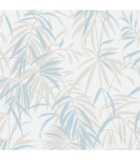 Papier peint vinyle expansé bambou bleu Erismann 10067-18