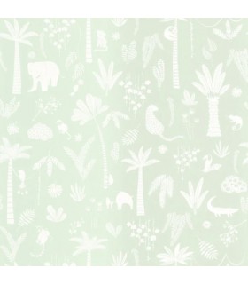 Papier Peint POETIC JUNGLE BLEU LAGON - Collection ONCE UPON A TIME 2 - CASADECO - Réf. OUTD200766202