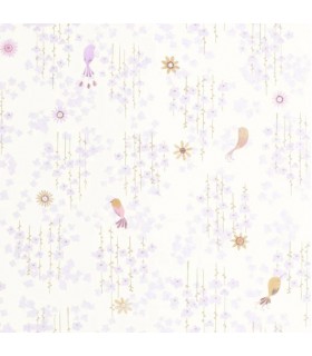 Papier Peint TROPICAL BIRDS PARME - Collection ONCE UPON A TIME 2 - CASADECO - Réf. OUTD200785775