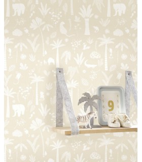 Papier Peint POETIC JUNGLE LIN - Collection ONCE UPON A TIME 2 - CASADECO - Réf. OUTD200761221