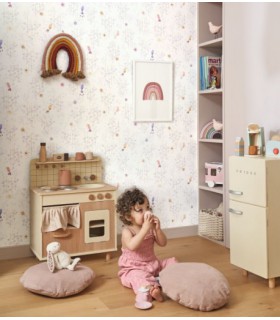 Papier Peint TROPICAL BIRDS NATUREL - Collection ONCE UPON A TIME 2 - CASADECO - Réf. OUTD200781212