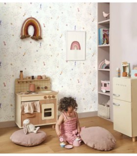 Papier Peint TROPICAL BIRDS PARME - Collection ONCE UPON A TIME 2 - CASADECO - Réf. OUTD200785775