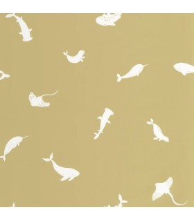 Papier Peint POETIC SEA OLIVE - Collection ONCE UPON A TIME 2 - CASADECO - Réf. OUTD200807207