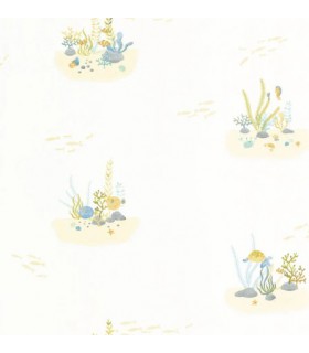 Papier Peint CORAL REEF VERT AQUA - Collection ONCE UPON A TIME 2 - CASADECO - Réf. OUTD200826404