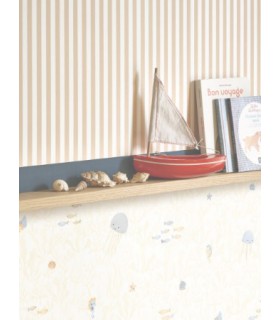Papier Peint COMPANIONS OF THE SEA NATUREL - Collection ONCE UPON A TIME 2 - CASADECO - Réf. OUTD200811616