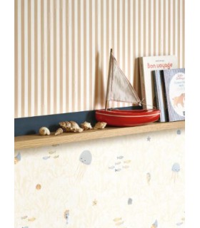 Papier Peint COMPANIONS OF THE SEA ROSE BLUSH - Collection ONCE UPON A TIME 2 - CASADECO - Réf. OUTD200814323