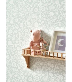 Papier Peint POETIC FLOWERS BLEU DOUX - Collection ONCE UPON A TIME 2 - CASADECO - Réf. OUTD200836442