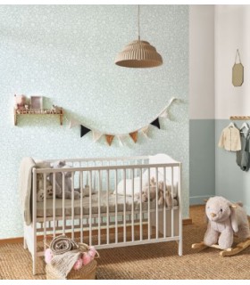 Papier Peint POETIC FLOWERS BLEU DOUX - Collection ONCE UPON A TIME 2 - CASADECO - Réf. OUTD200836442