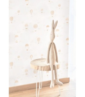 Papier Peint BALLOONS IN THE CLOUDS CAMEL - Collection ONCE UPON A TIME 2 - CASADECO - Réf. OUTD200851441