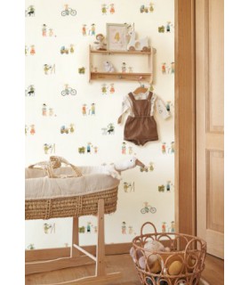 Papier Peint NEIGHBORS OF THE VILLAGE MULTICOLORE - Collection ONCE UPON A TIME 2 - CASADECO - Réf. OUTD200878707