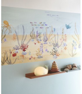 Papier Peint HAPPY DREAMS  UNI BLEU - Collection ONCE UPON A TIME 2 - CASADECO - Réf. OUTD29696111