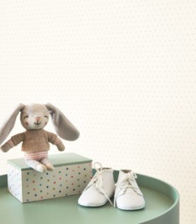 Papier Peint POIS VERT AMANDE - Collection ONCE UPON A TIME 2 - CASADECO - Réf. OUTD29797070