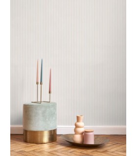 Papier Peint HAPPY DREAMS  RAYURE BEIGE - Collection ONCE UPON A TIME 2 - CASADECO - Réf. OUTD29881010