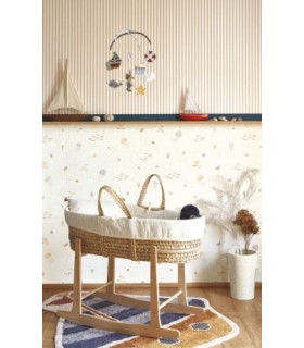 Papier Peint LINES BEIGE CAMEL - Collection ONCE UPON A TIME 2 - CASADECO - Réf. OUTD29882343
