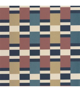 Papier Peint CHESS GAME BORDEAUX / BLEU - Collection COLOR GAME - CASADECO - Réf. GAME200628668