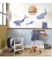 Papier Peint RAYURES BLEU MARINE - Collection ONCE UPON A TIME 2 - CASADECO - Réf. OUTD29886625
