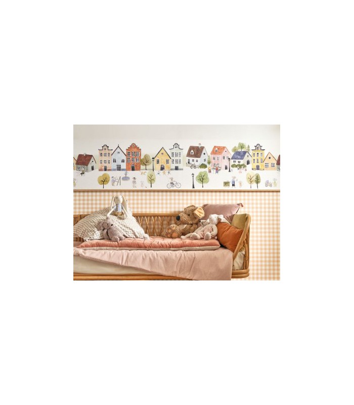 Papier Peint VICHY BEIGE ROSÉ - Collection ONCE UPON A TIME 2 - CASADECO - Réf. OUTD89261222